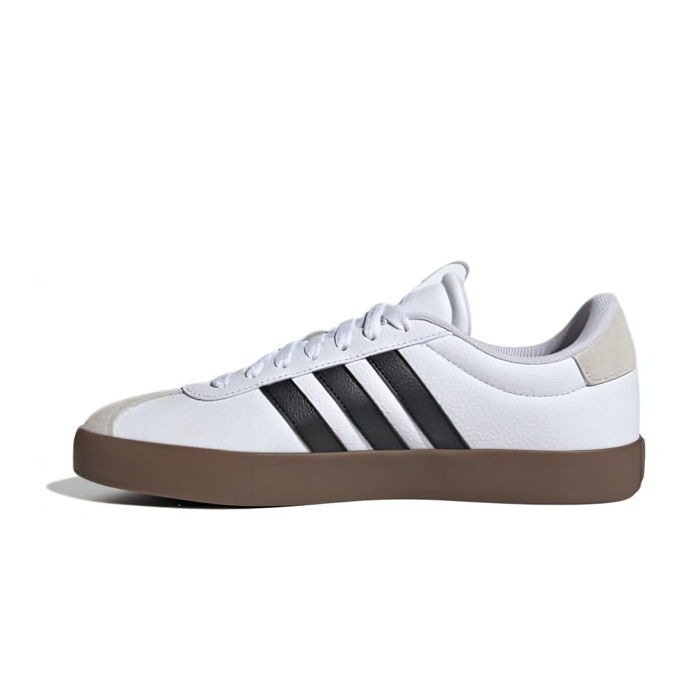 adidas 板鞋 平跟 圆头 四季通用 耐磨透气 低帮 牛剖层革 男