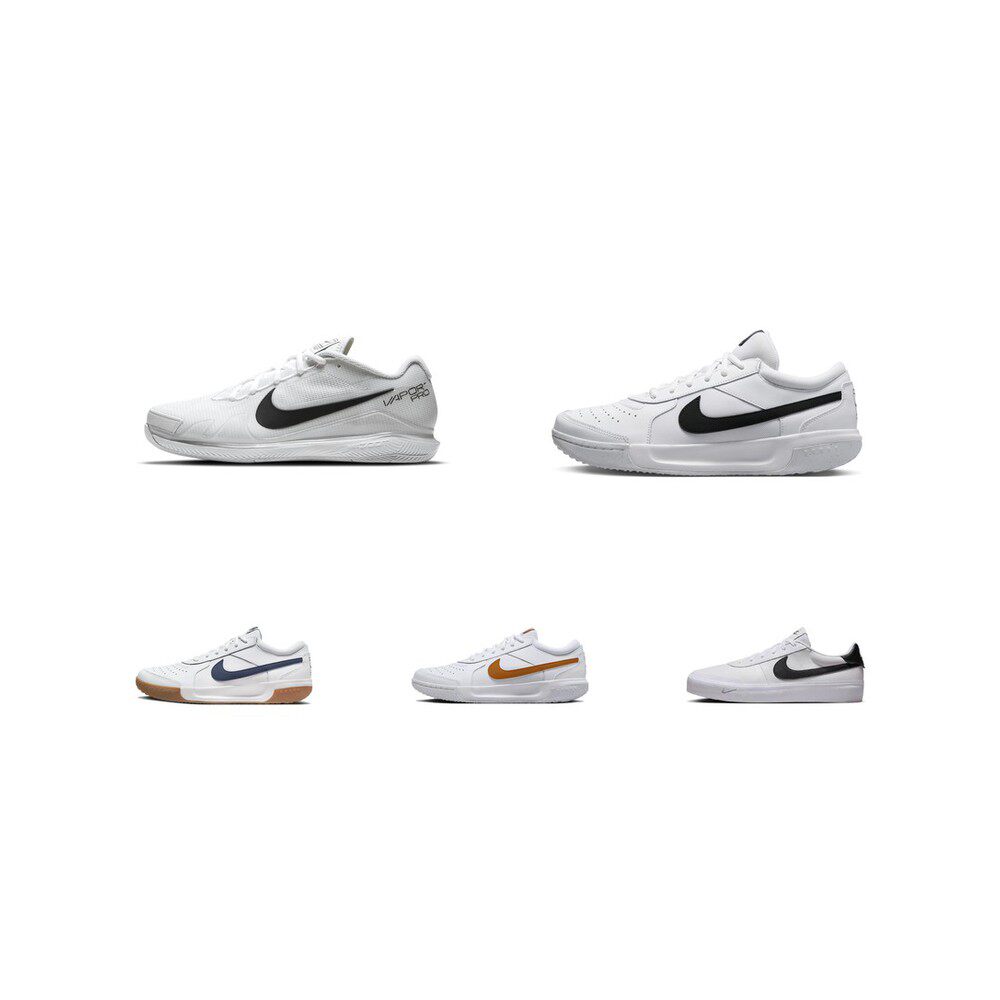 【攀登】NikeCourt减震透气低帮休闲鞋网球鞋男女同款黑白灰