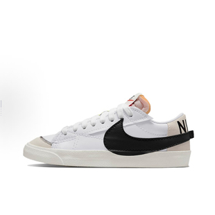 Nike Blazer Jumbo 低帮 板鞋 男款 白黑色