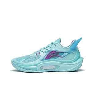 舒适 减震防滑 低帮 LiNing李宁 男款 篮球鞋 岛屿蓝 音速11