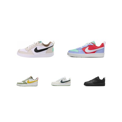 【攀登】NikeCourtBorough皮革舒适百搭防滑低帮儿童板鞋多色