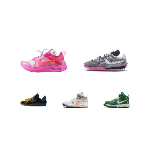 【攀登】OFF-WHITE x Nike Air Force1 织物 经典休闲 中帮板鞋