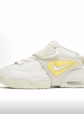 Nike Air Adjust Force 时尚 中帮 复古篮球鞋 女款 白黄