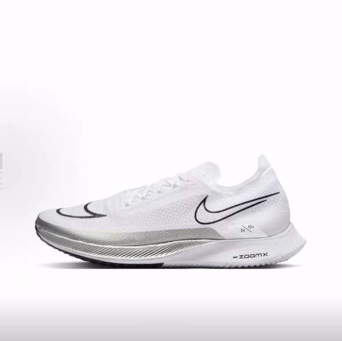 Nike STREAKFLY舒适百搭织物减震透气低帮竞速跑步鞋男女同款白黑