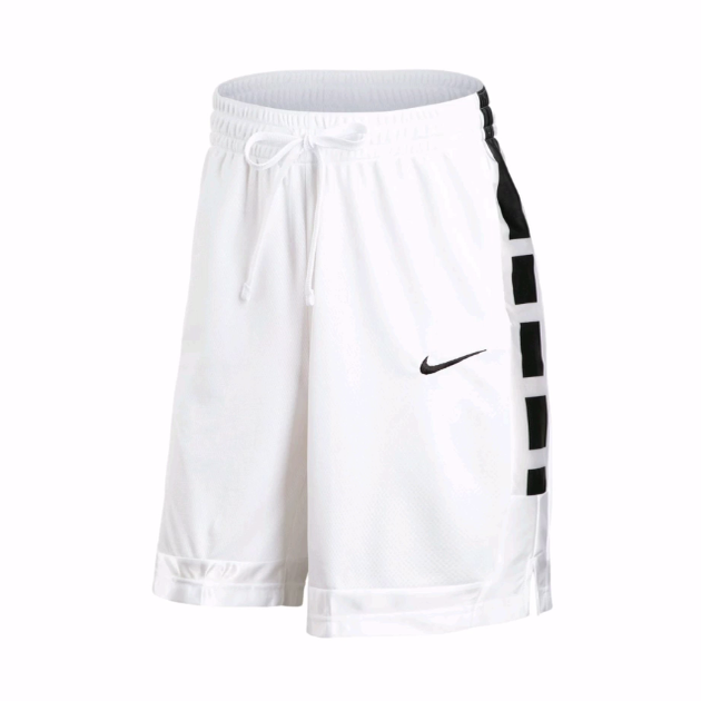 Nike 侧边撞色块篮球运动速干休闲短裤 男款 白色