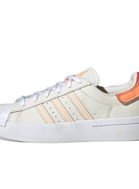 【攀登】 adidas originals 板鞋 白色 圆头 皮革 低帮 系带 平跟