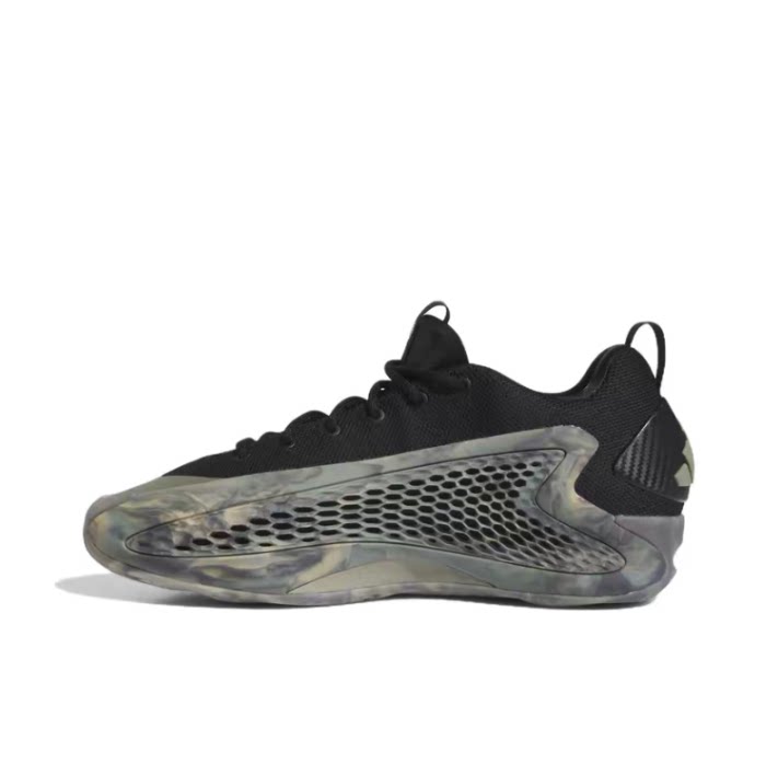 adidas A.E. 1 Low 运动舒适  低帮 篮球鞋 男女同款 升腾黑迷彩