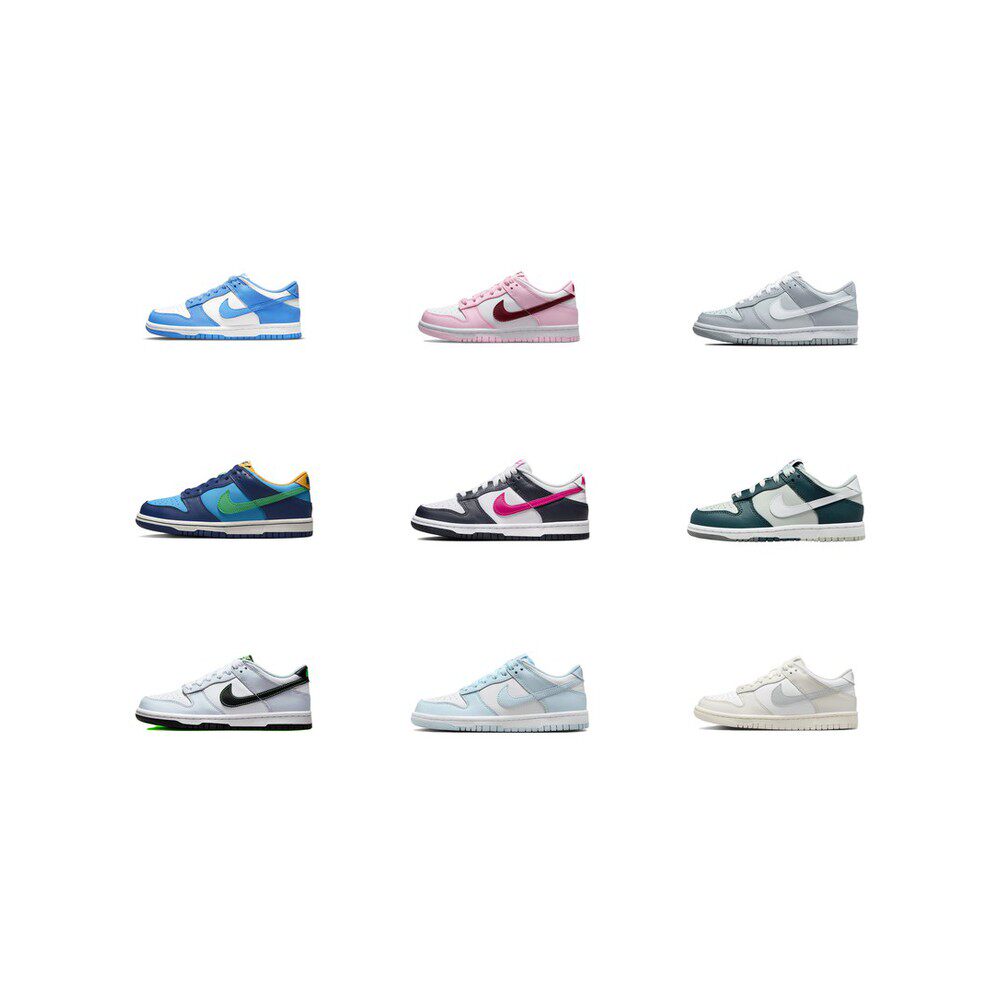 【攀登】NikeDunk合成革皮革潮流休闲舒适防滑耐磨低帮儿童板鞋 - 实物图