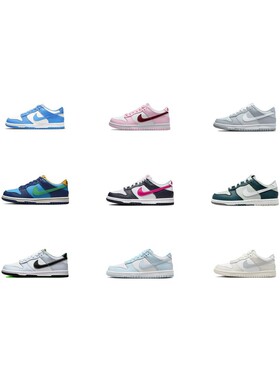【攀登】NikeDunk合成革皮革潮流休闲舒适防滑耐磨低帮儿童板鞋