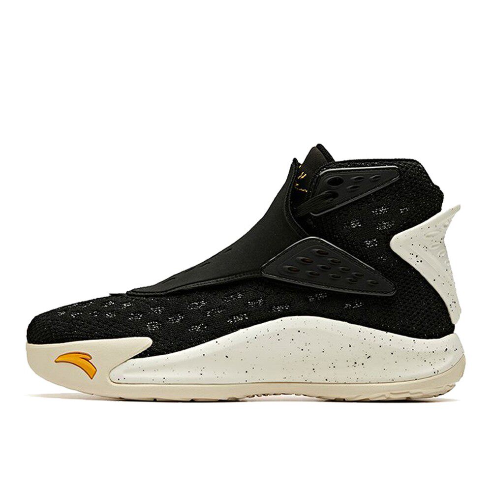 【攀登】 安踏 篮球鞋 平跟 黑色 耐磨透气 高帮 男 稳定型弹跳型