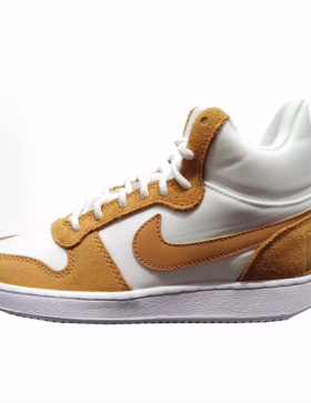 Nike Court Borough 耐磨 低帮 板鞋 女款 白黄