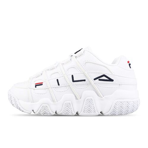 【攀登】 FILA 老爹鞋 低帮 系带 男女通用 平跟 白色 圆头