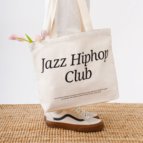 原创爵士嘻哈大容量便携帆布包
