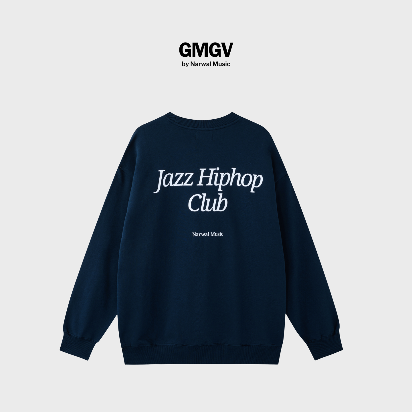 GMGV｜Jazz Hiphop Club复古圆领套头卫衣纯棉日常百搭 男女同款