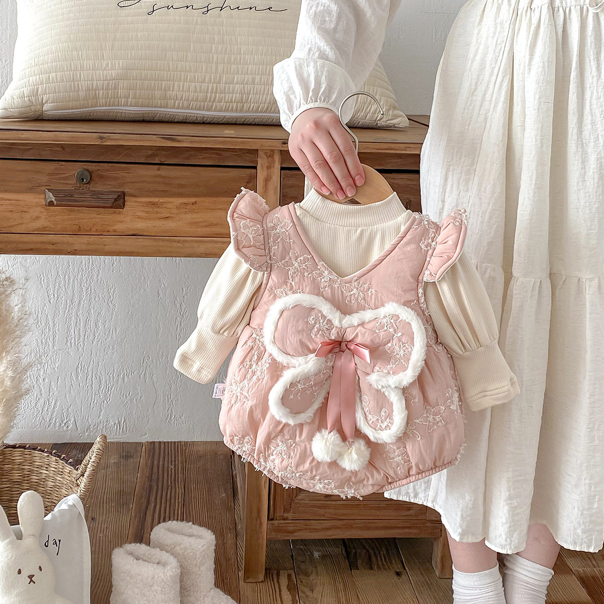 三小朵2361秋冬季新款加绒夹棉哈衣婴儿连体衣女宝宝百天周岁,童装/婴儿装/亲子装,连身衣/爬服/哈衣,淘宝优惠券,粉丝福利购,淘宝优惠卷