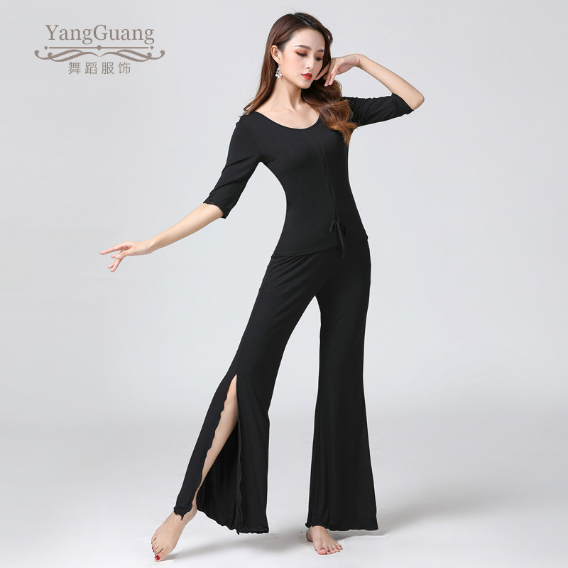肚皮舞服装女练功服2025新款套装春夏初学者莫代尔性感显瘦大码女