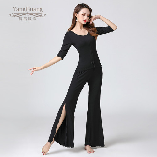 肚皮舞服装女练功服2025新款套装春夏初学者莫代尔性感显瘦大码女