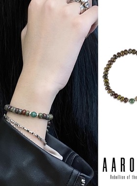 小众叠戴天然石串珠手饰原创设计