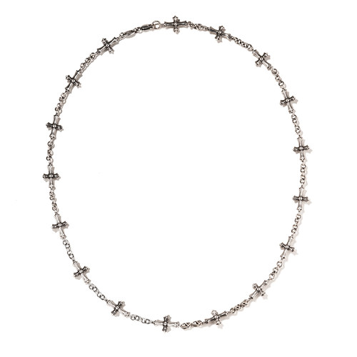 复古铃兰花瓣项链AaronX925银