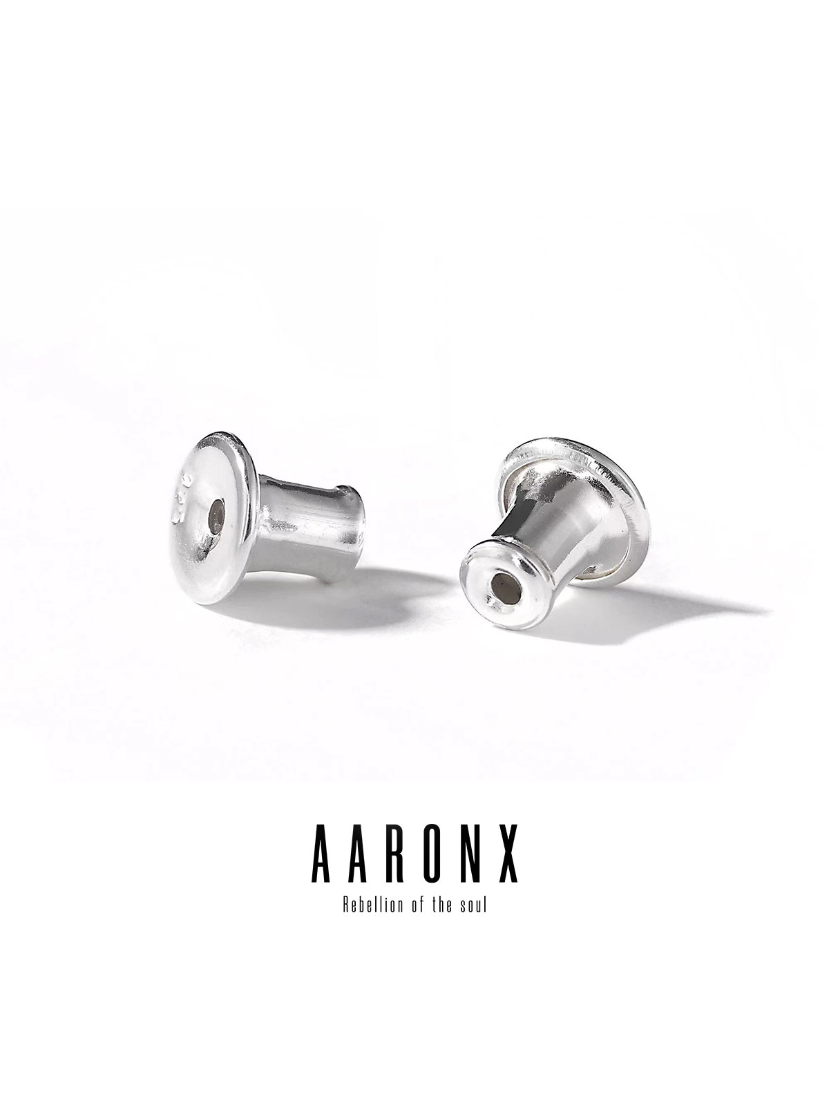 AARONX原创设计师品牌925银耳钉耳环耳后塞耳堵耳帽耳背DIY配件