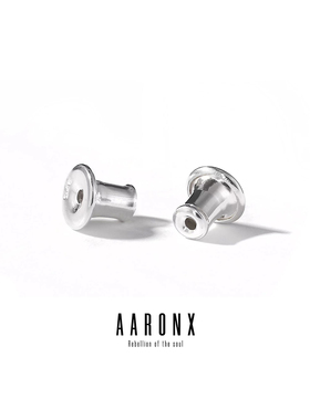 AARONX原创设计师品牌925银耳钉耳环耳后塞耳堵耳帽耳背DIY配件