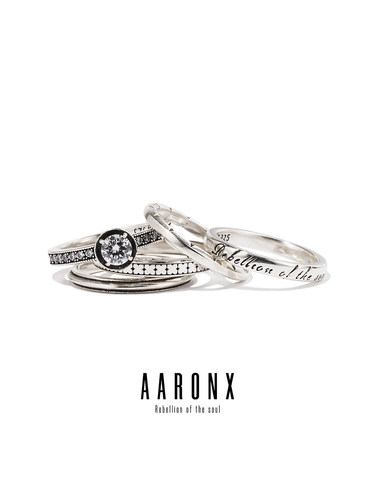 AaronX原创叠戴简约戒指925银