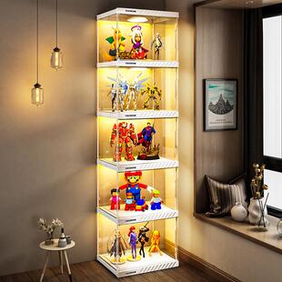 亚克力手办展示柜透明仿放摆件高达模型的置物架子积木玩具收纳盒