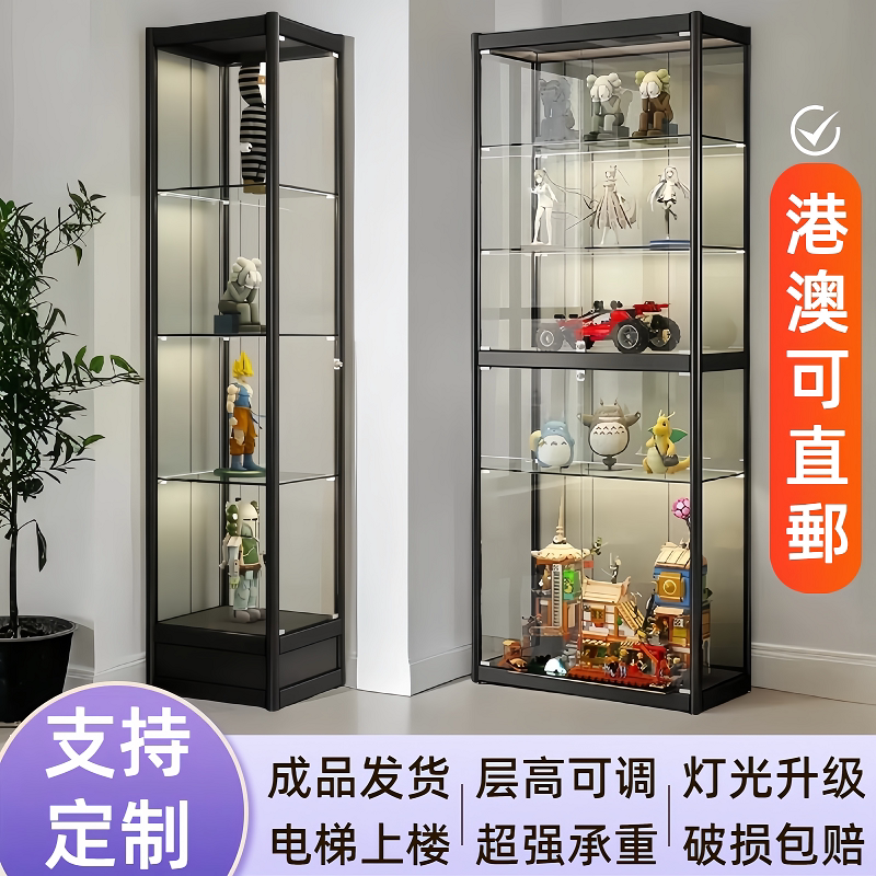透明玻璃手办模型展示柜可定制图片