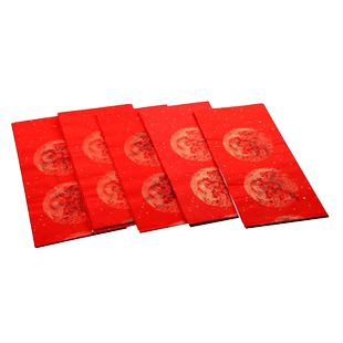 描红对联纸万年红春联纸空白手写2026马年春节家用福字斗方欧体颜体行书楷书隶书洒金七言宣纸作品纸套装批发