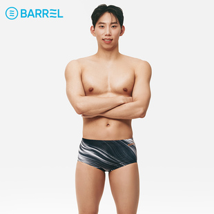 韩国BARREL男士短款泳裤竞速游泳裤三角专业游泳馆训练泡温泉2025