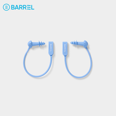 韩国BARREL 2025新款挂耳式专业游泳耳塞硅胶耳朵防进水防丢设计