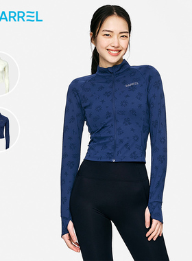 韩国BARREL冲浪衣防晒泳衣女士长袖度假保守短款水母服潜水2025款