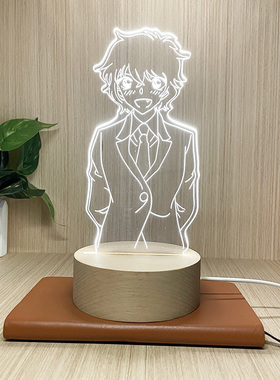 新款名侦探柯南动漫周边世良真纯小夜灯床头灯卧室灯送男女生日礼