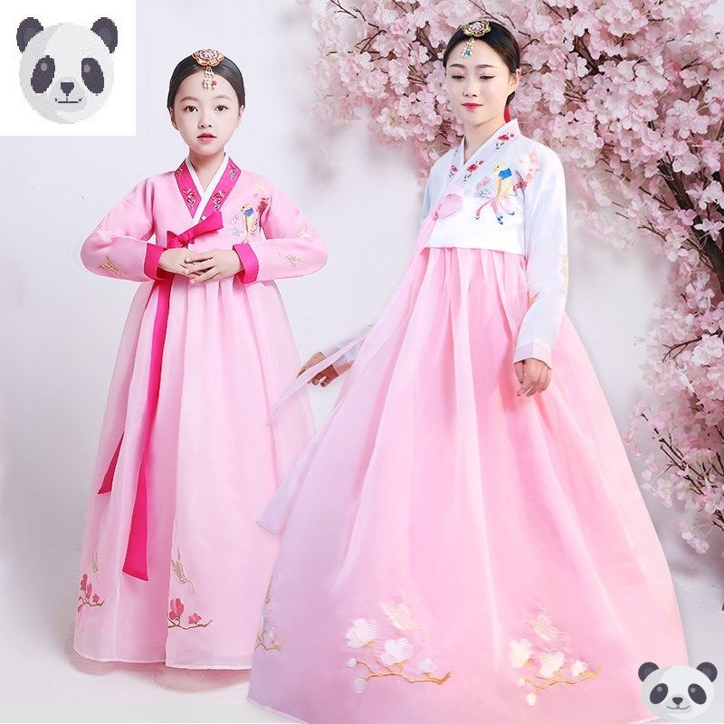 韩服儿童韩服宝宝礼服成人韩女孩少数民族朝鲜族万圣节表演出服装