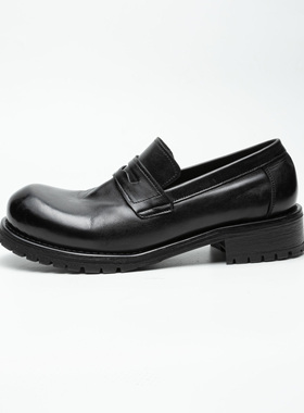 TBOF【米奇乐福鞋L002】水洗马皮商务正装休闲皮鞋男固特异老钱风