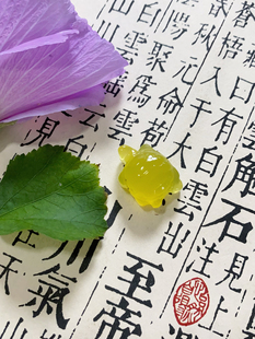 新岫玉乌龟吊坠富甲天下项链花玉甲翠水墨桌面宠物龟耳坠手链配饰