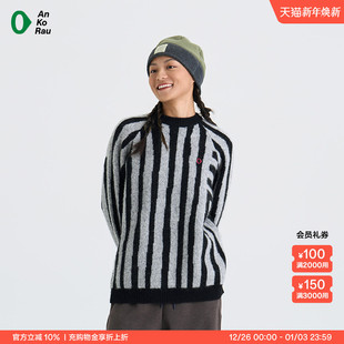 女轻量蓬松保暖羊驼毛混纺套头卫衣 stop AnKoRau安高若 Can