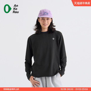 女士秋季 Stop 新品 轻量图案磨毛长袖 AnKoRau安高若 Can T恤