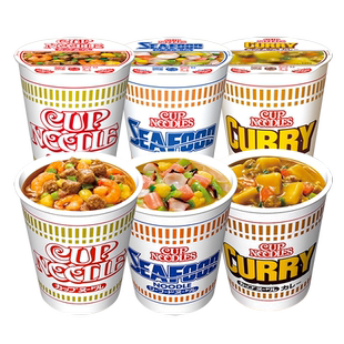 日清合味道大杯面商超同款泡面日版合味道杯面12杯海鲜方便面整箱