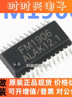 全新原装 FM1906 贴片SSOP24 13*4点阵LCD驱动IC 段码屏驱动芯片