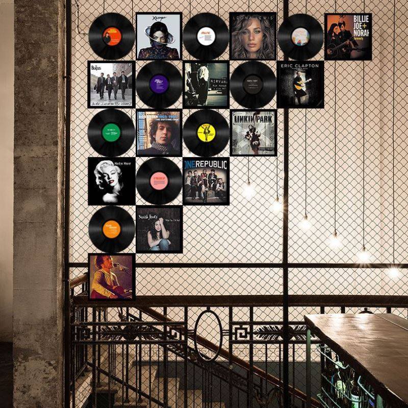 美发店汉堡店创意海报墙壁饰ktv按摩馆清吧个性店唱片商场墙贴画|ruв категории Домашний быт, роспись - от Buy2taobao.com для оказания профессиональной услуги покупки агента Taobao