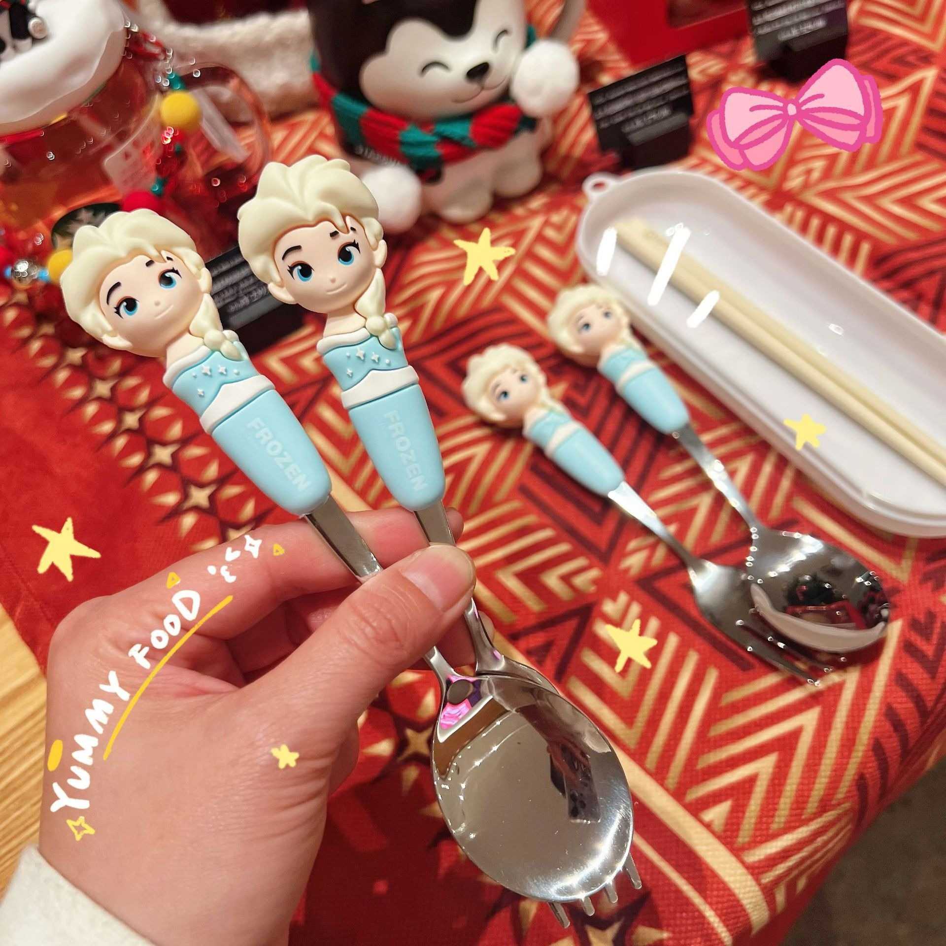 冰雪奇缘餐具叉子高颜值