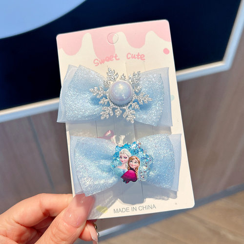 冰雪奇缘儿童发夹子小女孩刘海夹