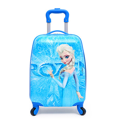 冰雪奇缘儿童行李箱女孩爱莎公主拉杆箱爱沙旅行箱可坐登机箱16寸
