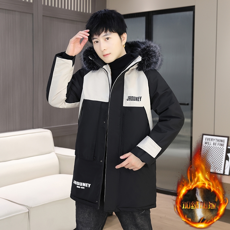 冬季加厚棉衣大童加绒派克服外套