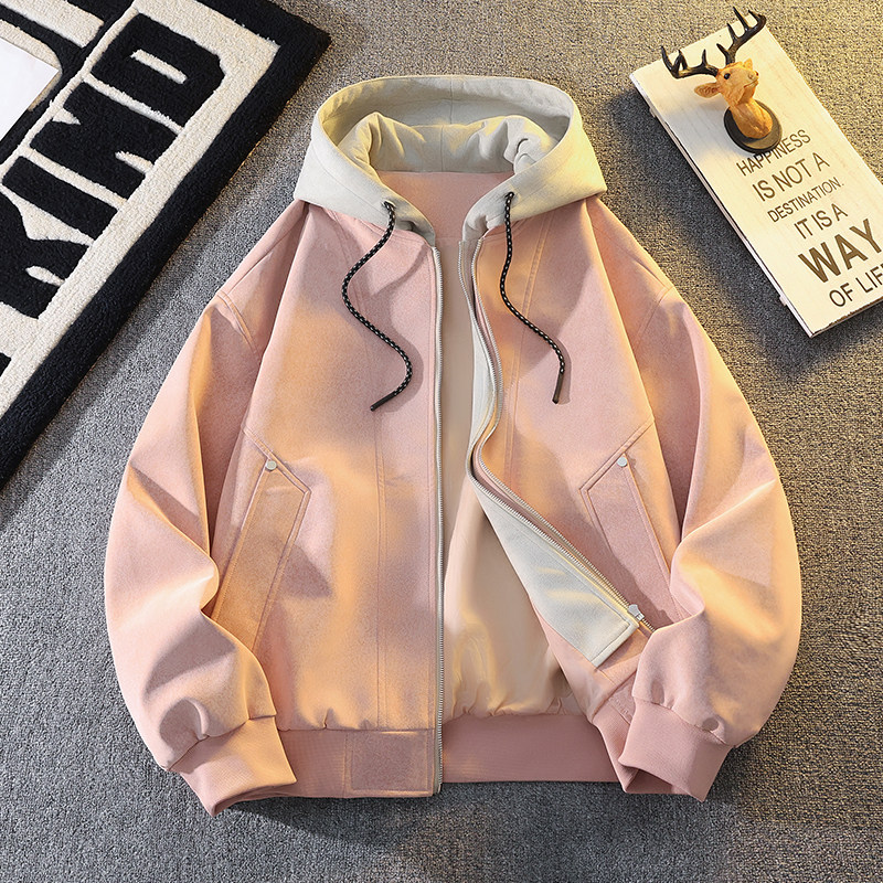 春季13青少年潮流连帽外套男孩14初中学生15岁大童16宽松休闲夹克,男装,夹克,淘宝优惠券,粉丝福利购,淘宝优惠卷