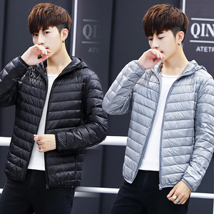 男孩12大童潮流外套13青少年棉衣初中学生15岁14冬装轻薄羽绒棉服