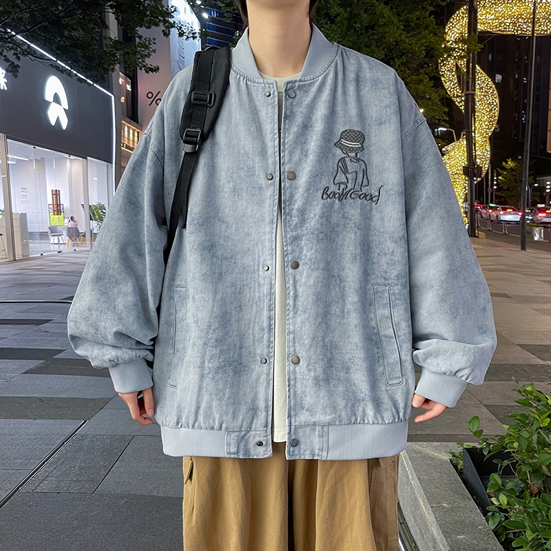 青少年秋季纯棉牛子外套牛仔夹克