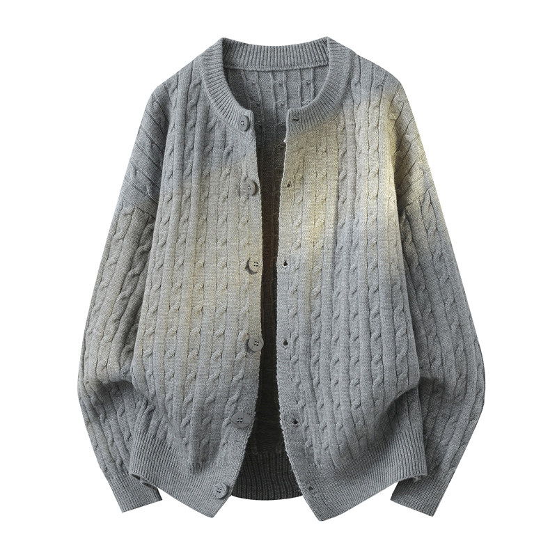 春季13青少年薄款针织开衫男孩15岁初高中学生14大童潮流毛衣外套