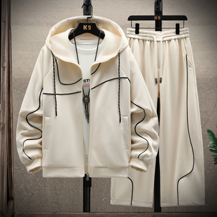 春季卫衣开衫12岁男孩13初中学生14外套15青少年大童休闲运动套装